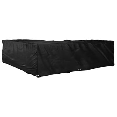 Tuinmeubelhoezen met 16 oogjes L-vormig 285x285x70 cm