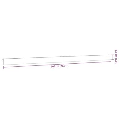 VidaXL Beslagset schuifdeur 200 cm aluminiumlegering zilverkleurig - thumbnail
