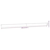 Beslagset schuifdeur 200 cm aluminiumlegering zilverkleurig - thumbnail