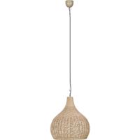 LED Hanglamp - Hangverlichting - Trion Jen - E27 Fitting - 1-lichts - Rond - 54 cm - Bruin - Jute - thumbnail