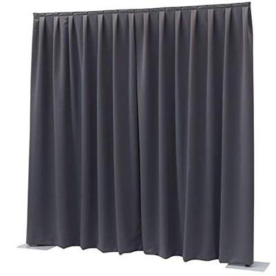 Wentex Pipe and drape Dimout gordijn 330x300cm geplooid donkergrijs