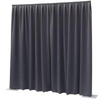 Wentex Pipe and drape Dimout gordijn 330x300cm geplooid donkergrijs - thumbnail