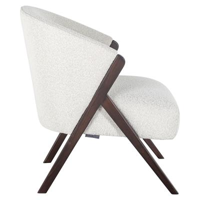 Richmond Fauteuil 'Mia' Bouclé, kleur Wit