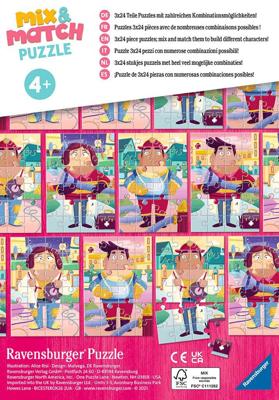 Ravensburger puzzel de leukste beroepen 3x24 stukjes Ravensburger puzzel de leukste beroepen 3x24 stukjes