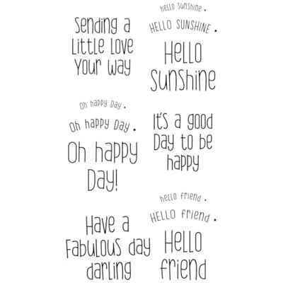 Sizzix • clear stamps set 12pcs sending a little love