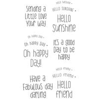 Sizzix • clear stamps set 12pcs sending a little love - thumbnail