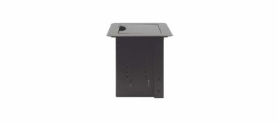 Kramer Tabel Mount Modulaire Multi-Connection Oplossing - Handmatig Intrekbare Deksel - ZILVER -