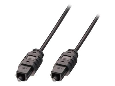 LINDY 35215 Toslink Audio Aansluitkabel [1x Toslink-stekker (ODT) - 1x Toslink-stekker (ODT)] 10.00 m Grijs