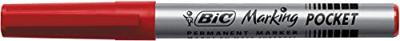 Bic permanent marker ECOlutions, schrijfbreedte 1,1 mm, fijne punt, rood