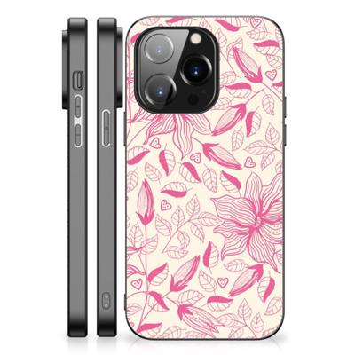 iPhone 14 Pro Bloemen Hoesje Pink Flowers