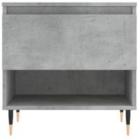 Salontafels 2 st 50x46x50 cm bewerkt hout betongrijs - thumbnail