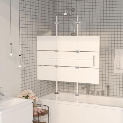 VidaXL Douchewand inklapbaar 100x140 cm esg wit VidaXL Douchewand inklapbaar 100x140 cm esg wit