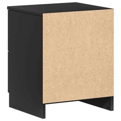 Nachtkastjes 2 st met 2 lades 40x36x50 cm zwart Nachtkastjes 2 st met 2 lades 40x36x50 cm zwart