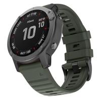 By Qubix - Siliconen bandje - Leger groen - Compatible met Garmin Fenix 8-51mm - Compatible Garmin bandje - thumbnail