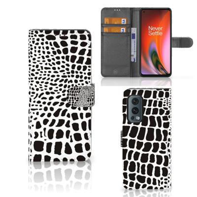 OnePlus Nord 2 5G | Telefoonhoesje | Met pasjeshouder | Slangenprint