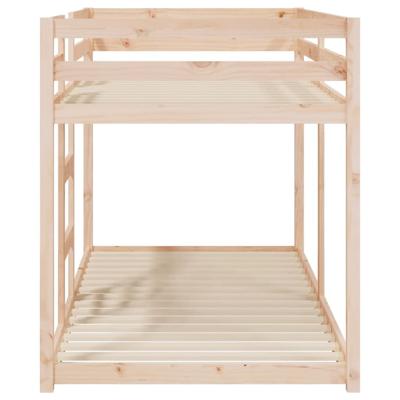 Stapelbedframe zonder matras massief grenenhout 90x200 cm