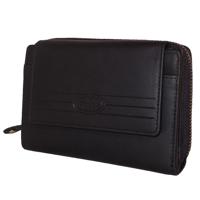 Chesterfield RFID Portemonnee met Drukknoop Zwart - thumbnail