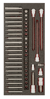 Bahco Foaminlay Fit&Go 1/3 met bitset - 49-delig - retailverpakking - FF1E2503EH