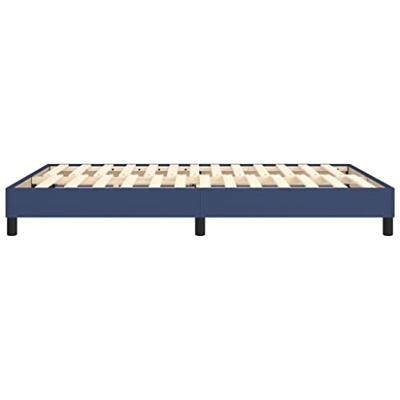 Bedframe zonder matras stof blauw 140x200 cm