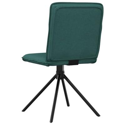 Eetkamerstoelen 2 st stof donkergroen