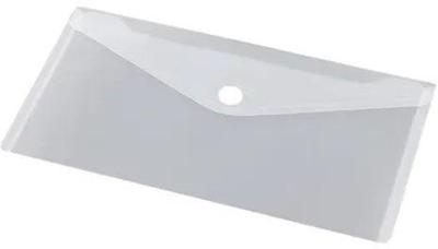 Documentenmap, met velcro sluiting, ft DL 225 x 125 mm, transparant, pak van 10 stuks