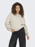 Only Onlbrooklyn L/s Embroidery Box Swt Sweater Birch Boho Flowers - thumbnail