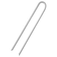 VidaXL Tentharingen 12 st u-vormig ø10 mm 37 cm gegalvaniseerd staal - thumbnail