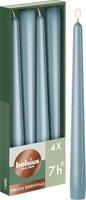 Bolsius gotische kaars 245/24 doos 4 Metallic Blauw - thumbnail