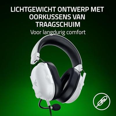 RAZER RZ04-03241500-R3M1 Over Ear headset Kabel 7.1 Surround Zwart, Wit Gamen RAZER RZ04-03241500-R3M1 Over Ear headset Kabel 7.1 Surround Zwart, Wit Gamen