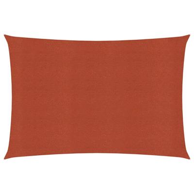 VidaXL Zonnezeil 160 g/m² 2,5x3,5 m hdpe terracottakleurig