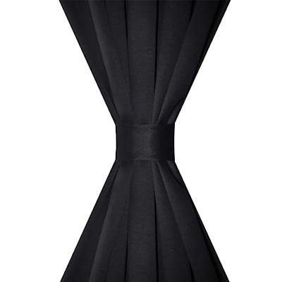 VidaXL Gordijnen met gleuven 135 x 245 cm zwart 2 st VidaXL Gordijnen met gleuven 135 x 245 cm zwart 2 st