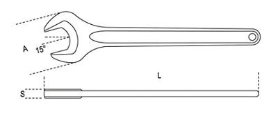 Beta Enkele steeksleutels DIN 894 53 135 - 000530135