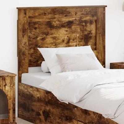 Hoofdbord met hoofdeinde Gerookt eiken 80 cm Bewerkt hout