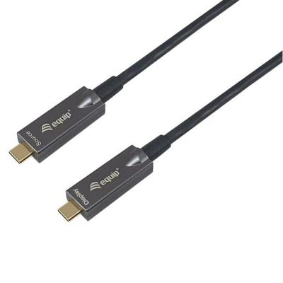 Equip 119461 actieve optische USB-C naar C-kabel, mannelijk/stekker, 5,0 m, PD 60 W, 4K/60 Hz, 10 Gbit/s, Video+Data + PD