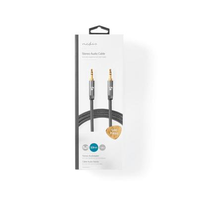 Nedis Stereo-Audiokabel | 3,5 mm Male naar 3,5 mm Male | 1 m | 1 stuks - CATB22000GY10 CATB22000GY10