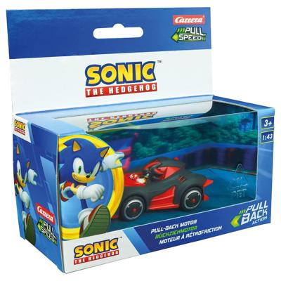 Carrera Pull back auto team sonic racing - zwart