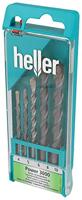 Heller Beton-/steenboorset | 5-delig | d. 4 / 5 / 6 / 8 / 10 mm | 1 stuk - 17755 - 17755 - thumbnail