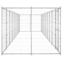 Hondenkennel 21,78 m² gegalvaniseerd staal - thumbnail