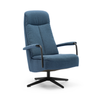 Draaifauteuil C-104 Blauw Stof - thumbnail
