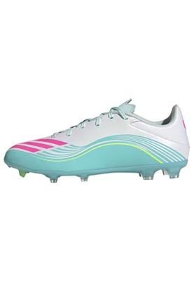 adidas F50 Messi League Gras / Kunstgras Voetbalschoenen (MG) Wit Turquoise Roze