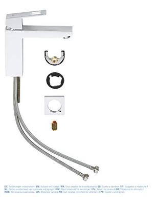 Grohe Eurocube M-size wastafelkraan chroom - thumbnail