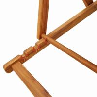 Strandstoel 2 pcs Bruin 61.5 x 123 x 82cm Massief acaciahout - thumbnail