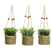 Hangmand plant pe d8h12cm groen a3 Everlands - Everlands - thumbnail