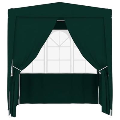 Partytent met zijwanden professioneel 90 g/m 2,5x2,5 m groen - thumbnail