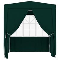 VidaXL Partytent met zijwanden professioneel 90 g/m² 2,5x2,5 m groen - thumbnail