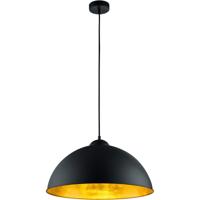 Moderne LED Hanglamp E27 - Mat Zwart Aluminium - Rond Design - thumbnail