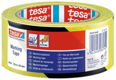 Tesa tape zwart/geel 50mm 33mtr Tesa tape zwart/geel 50mm 33mtr