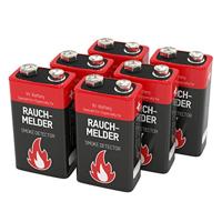 Ansmann Rauchmelderbatterie 9V batterij (blok) Alkaline 9 V 6 stuk(s) - thumbnail