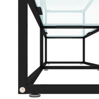 Tv-meubel 200x40x40,5 cm gehard glas witmarmerkleurig - thumbnail