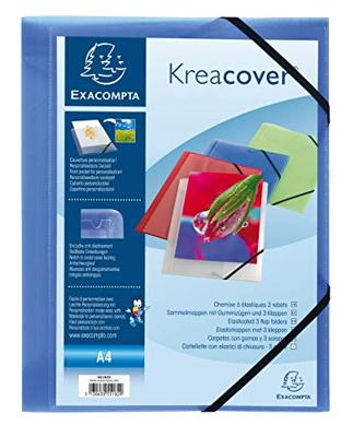 Elastomap exacompta kreacover a4 3 klep pp assorti | 5 stuks